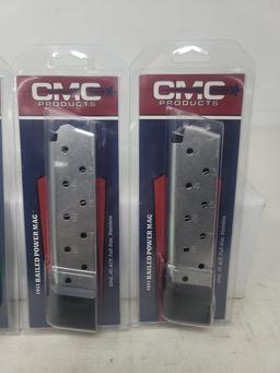 3-10 rnd Stainless CMC 45acp magazines