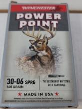20 Rnd box Winchester 30-06 SPRG 165 GR PP