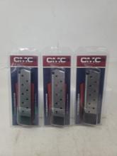 3-10 rnd Stainless CMC 45acp magazines