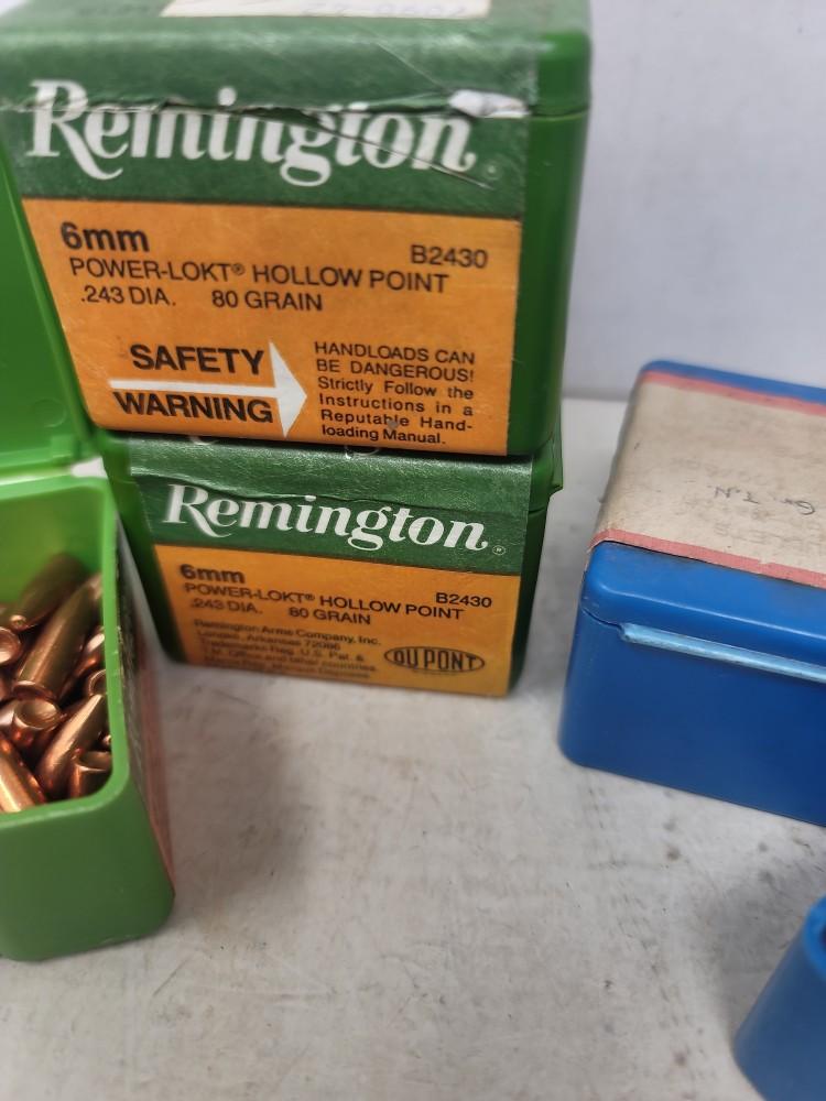 262 Remington & 124 Fowler 6mm bullets