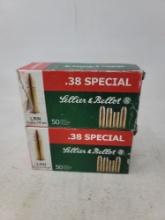 2-50 rnd box Sellier & Bellot 38spl LRN