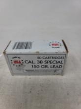 50 rnd box 38 spl 150gr Lead