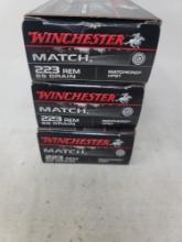 3-20 rnd box Winchester 223 Rem Competitive Target