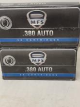 2-50 rnd box MFS 380 Auto 95gr FMJ