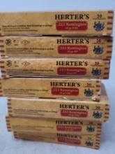 7-20 rnd box Herter's 223 Rem 62gr FMJ