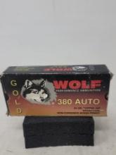 50 rnd box Wolf 380 Auto 94gr Copper JHP