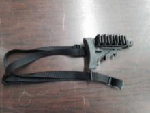 Adjustable butt stock with sling & shell holder