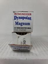 2-50 rnd box Winchester Dunapoint Magnum 22 Win Mag
