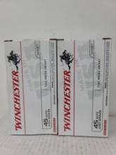 2-50 rnd box Winchester 45 Auto 230gr FMJ