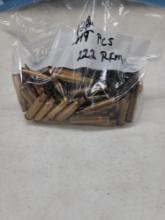 122 pcs 222 Rem brass
