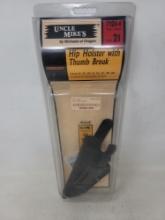 Uncle Mike's Size 21 Hip Holster with Thumb Break