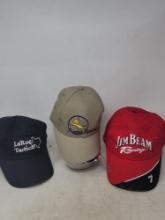 3 Race ball caps