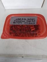100 count .458 Dia. 405gr jacketed flat tip bullets