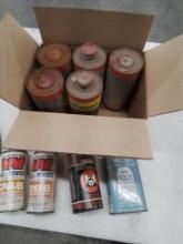 Box lot of old powder (9 cans)