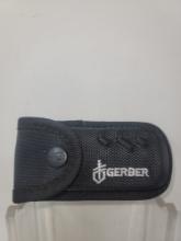 RMEF Gerber folding knife with sheath