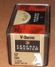 50 Rounds Federal V-Shok  17 HMR