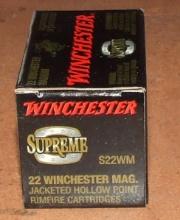 50 rounds Winchester 22 Win Magnum