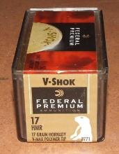 50 rounds Federal 17 HMR V-Shok