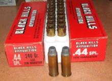 40 rounds Black Hills 44 Special