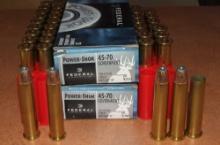 27 rounds Federal 45-70 & Brass