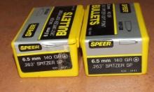 200 Speer 6.5mm Bullets