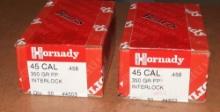100 pcs Hornady .45 caliber .458" Bullets