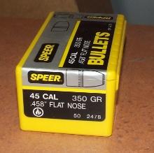 50 pcs Speer .45 caliber .458 " Bullets