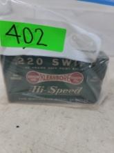 20 round box Very Early Remington 220 Swift (1934)