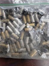 Bag of assorted 40 S&W casings (nickel & brass)