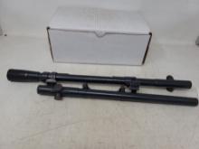 2 Vintage Mossberg scopes with mounts