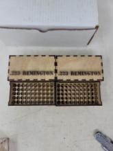 2 home made wooden ammo boxes (223)