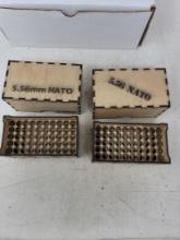 2 home made wooden ammo boxes (5.56)