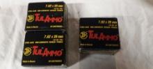 3-20 rnd box 7.62X39 (2 are FMJ & 1 HP)