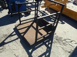 Metal Rack With Forklift Skids