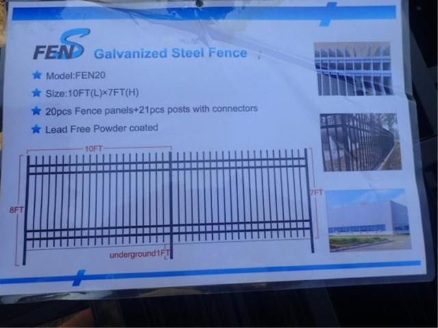 Galvanized Steel Fence 10' x 7' (20 pcs Panel)