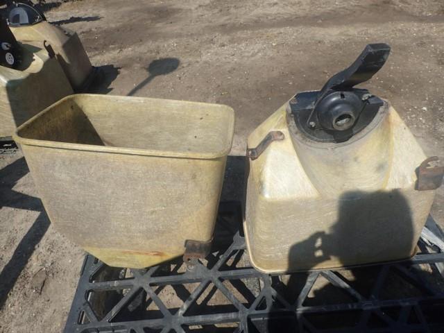 2 John Deere Seed Hoppers with Bean Cups