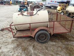 Fuel Tank with Pump on Trailer (No Title)