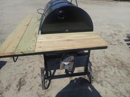 LP Gas 55 Gallon Barrel Cooker