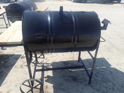 LP Gas 55 Gallon Barrel Cooker