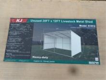 20' x 12' Livestock Metal Shed
