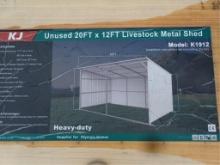 20' x 12' Livestock Metal Shed