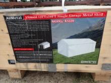 12' (W) x 19' (L) x 9' (H)Single Garage Metal Shed