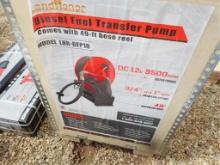 LH Diesel Fuel Transfer Pump w/ 49' Hose Reel