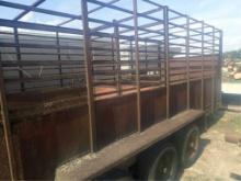 18' Gooseneck Livestock Trailer