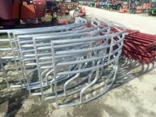 New Large Round Galvanized Bale Hay Ring