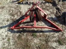 King Cutter 3 Pt. Hitch Cultivator (Red)