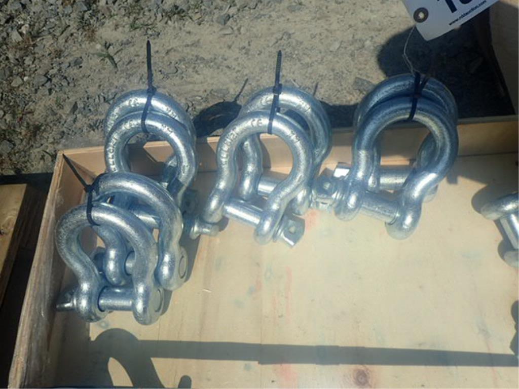(2) 1" Bow Shackles Load Limit 8.5T