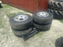 Set of 4 Tires and Rims 245/75R17