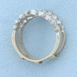 1/2ct Tw Diamond Ring Jacket In 14k White Gold