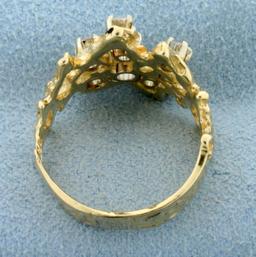 Unique 1ct Tw Diamond Ring In 14k Yellow Gold